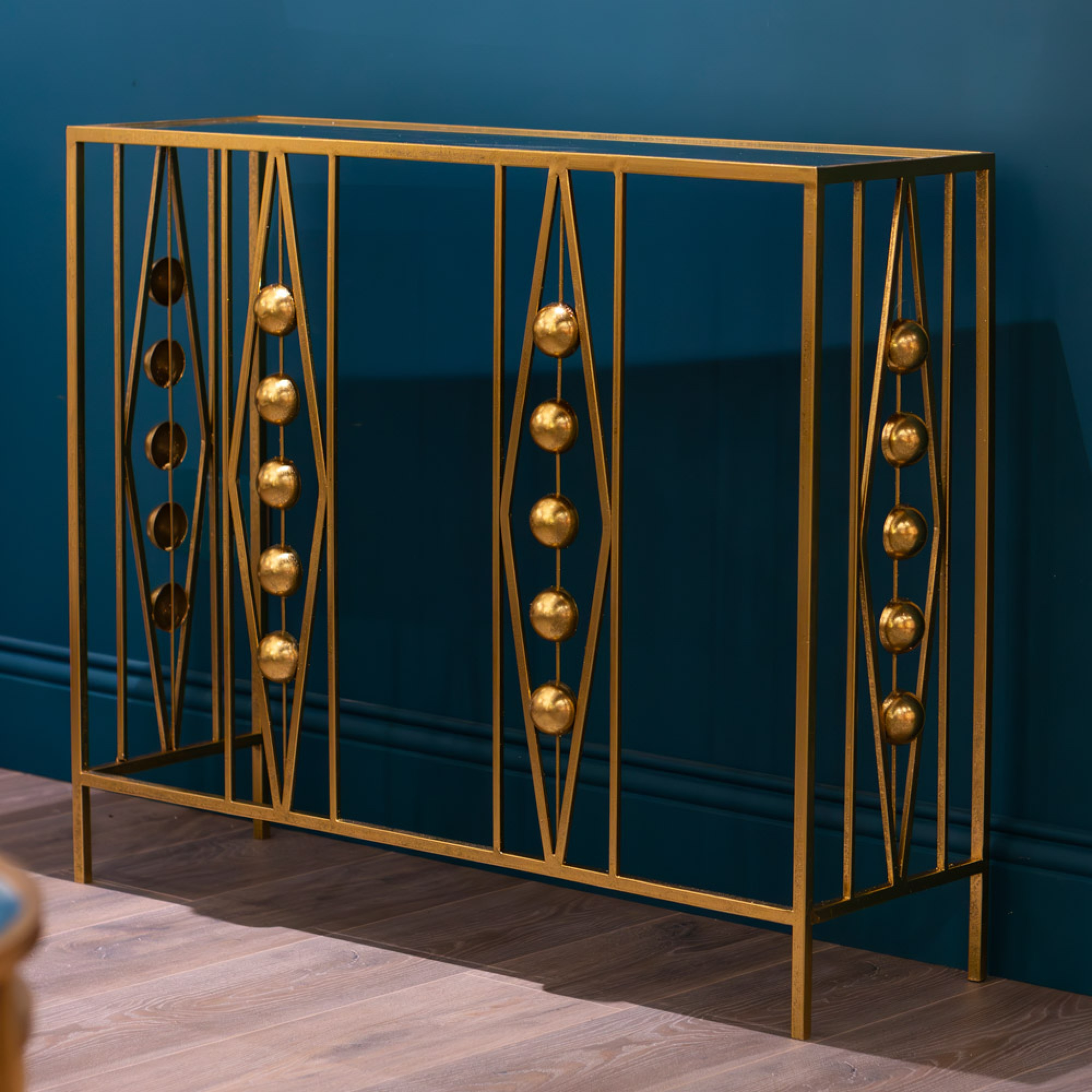 Odessa mirrored console table gold TL6449 Tara Lane Mulligans of Ballaghaderreen