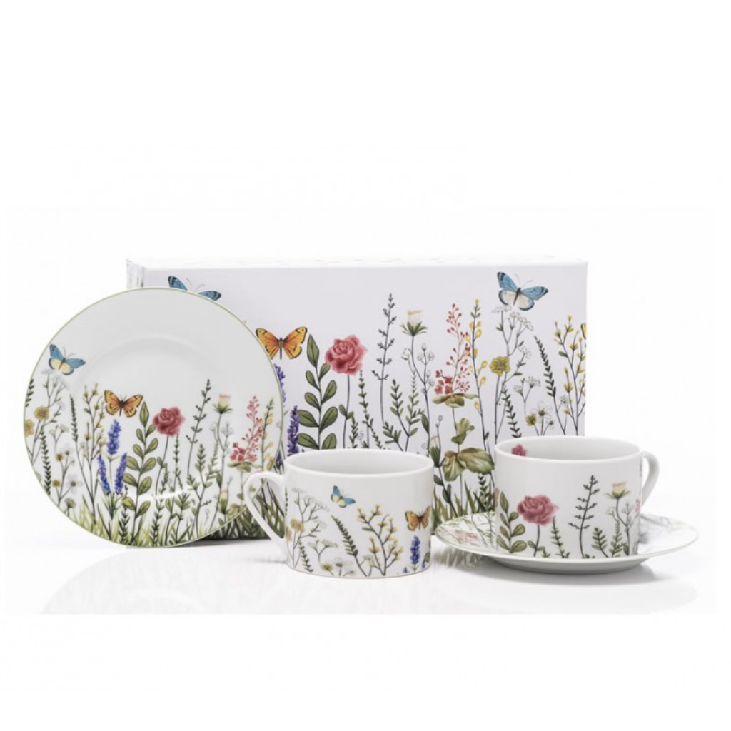 The Emma James Rose Design Coffee Cup & Saucers - Set of 2 SR6 Kirkwood Mulligans of Ballaghaderreen 