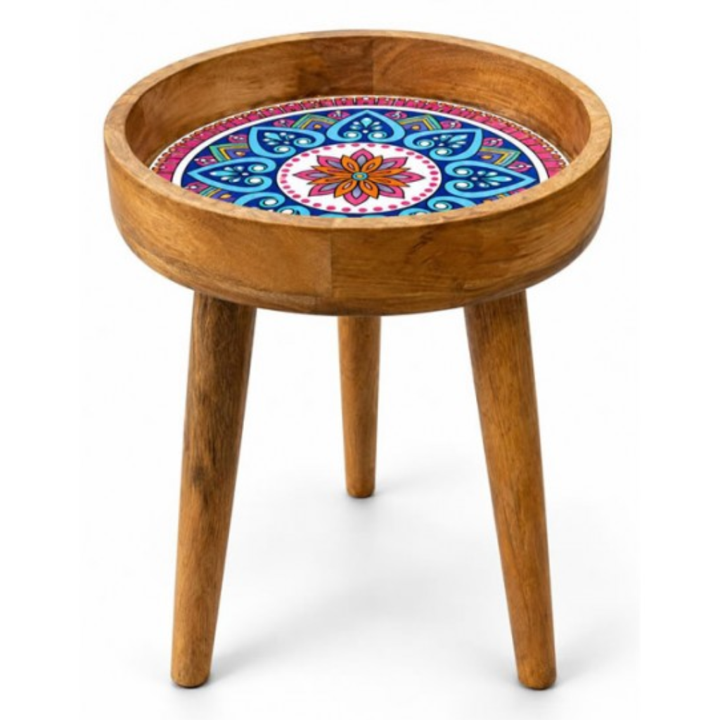 The Grange Collection Blue Wooden Side Table CH211 Kirkwood Mulligans of Ballaghaderreen