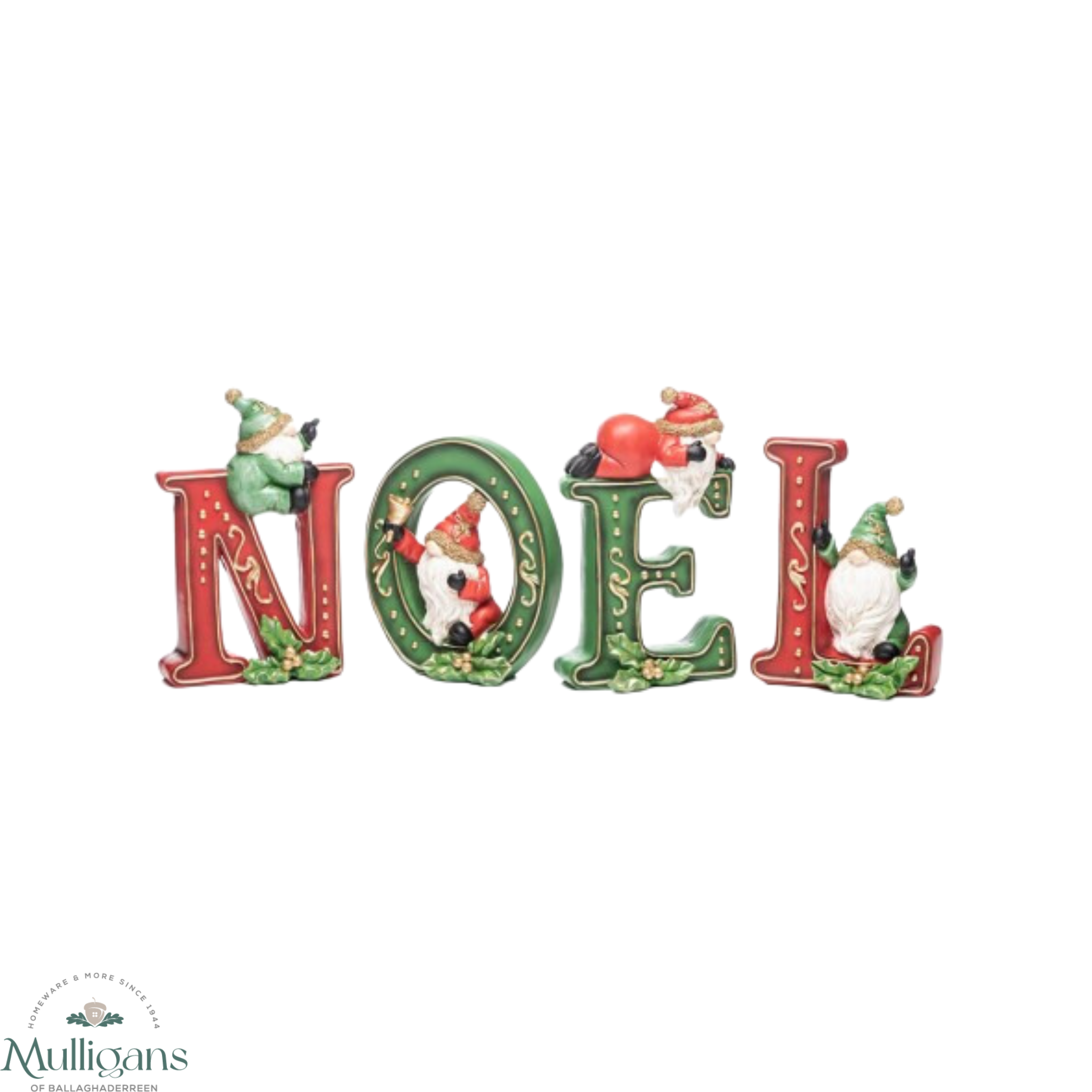 The Grange Collection Ceramic NOEL Decoration XM9 Kirkwood Mulligans of Ballaghaderreen 