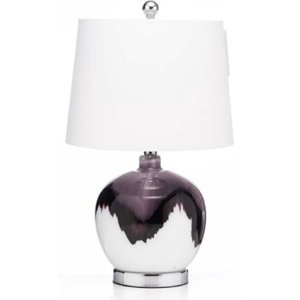 The Grange Collection Ceramic Two Tone Lamp Purple  JY76 Kirkwood Mulligans of Ballaghaderreen