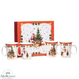   The Grange Collection Christmas Mug Set of 4 - SM6-  Kirkwood Mulligans of Ballaghaderreen