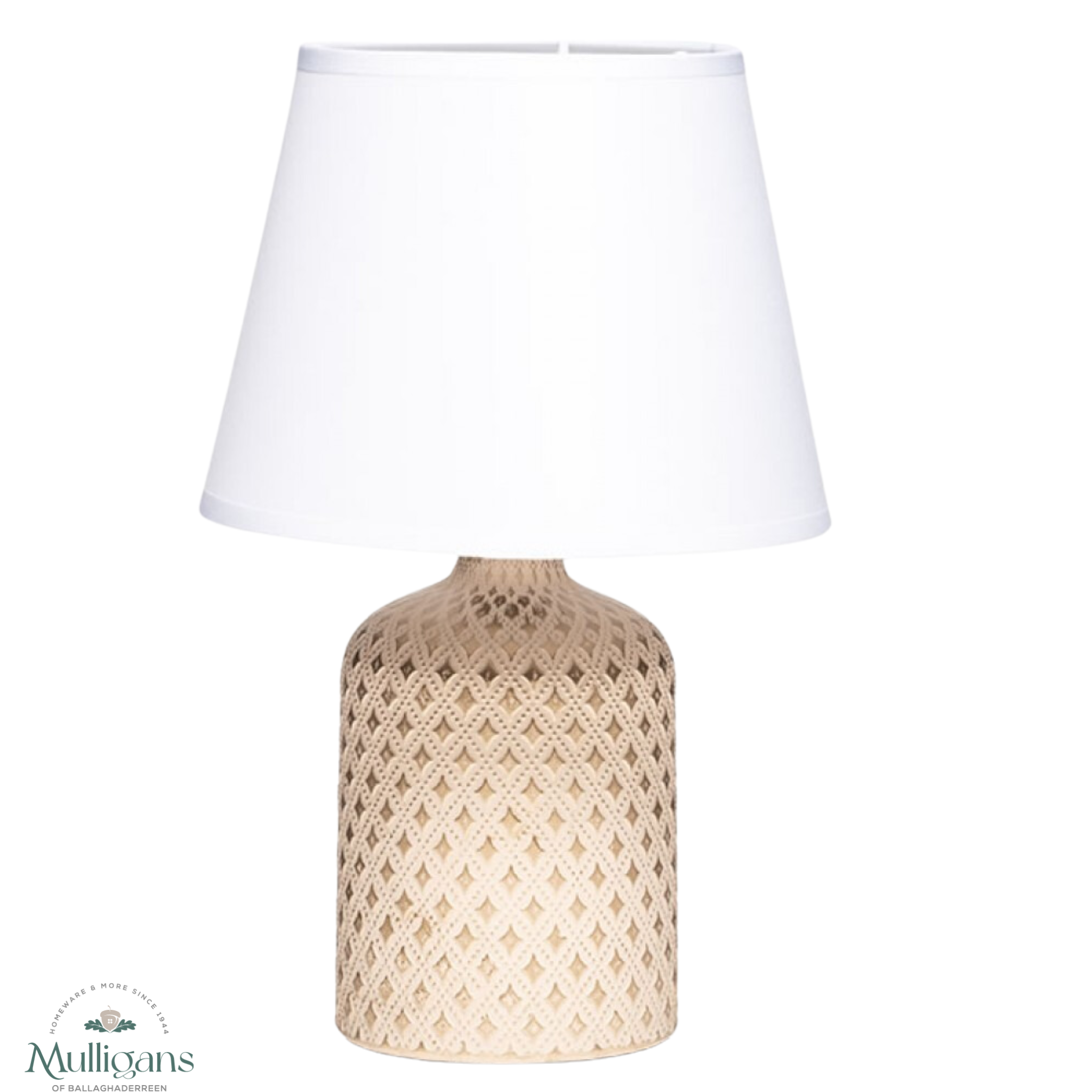 The Grange Collection Cream and Gold Lamp HA35  Kirkwood -  Mullligans of Ballaghaderreen