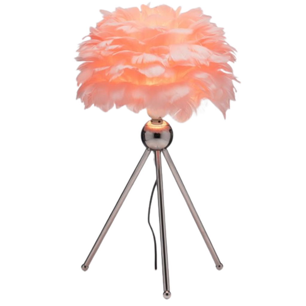The Grange Collection Feather Table Lamp - Pink DC61 Kirkwood Mulligans of Ballaghaderreen