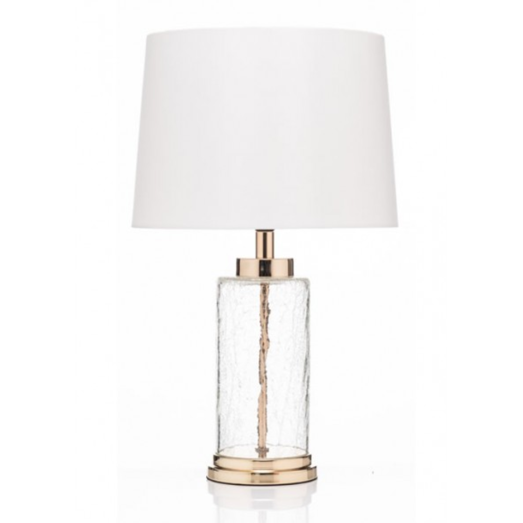 The Grange Collection France Gold & Crackled Effect Glass Lamp LK32 Kirkwood Mulligans of Ballaghaderreen
