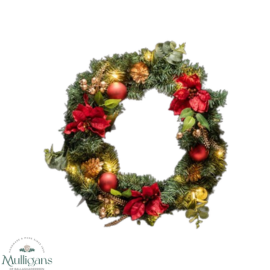 The Grange Collection LED 20-Light Christmas Wreath 50cm - MG3-  Kirkwood Mulligans of Ballaghaderreen