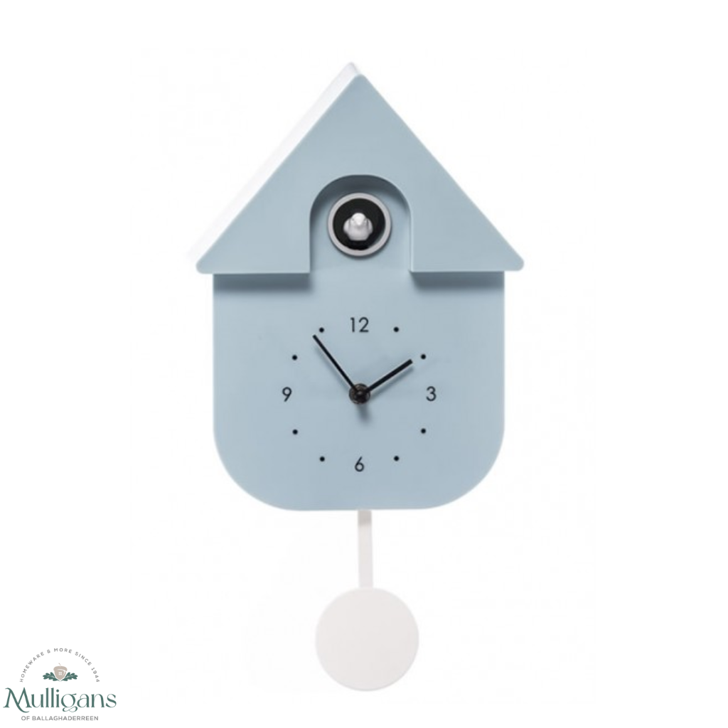 The Grange Collection Modern Cuckoo Clock - Baby Blue  EL3  Kirkwood Mulligans of Ballaghaderreen