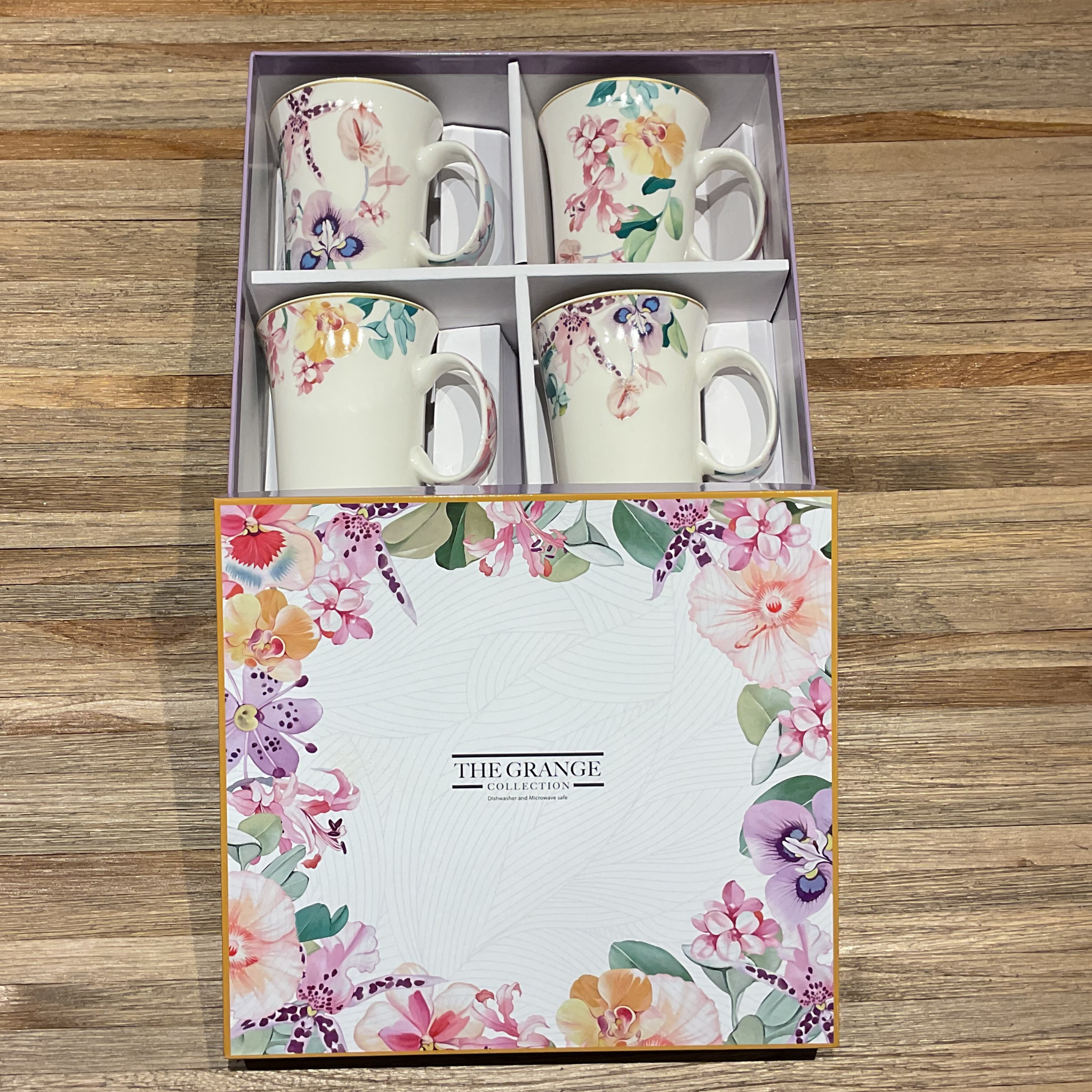 The Grange Collection Mug Set 4 Orchid HP54 Kirkwood Mulligans of Ballaghaderreen