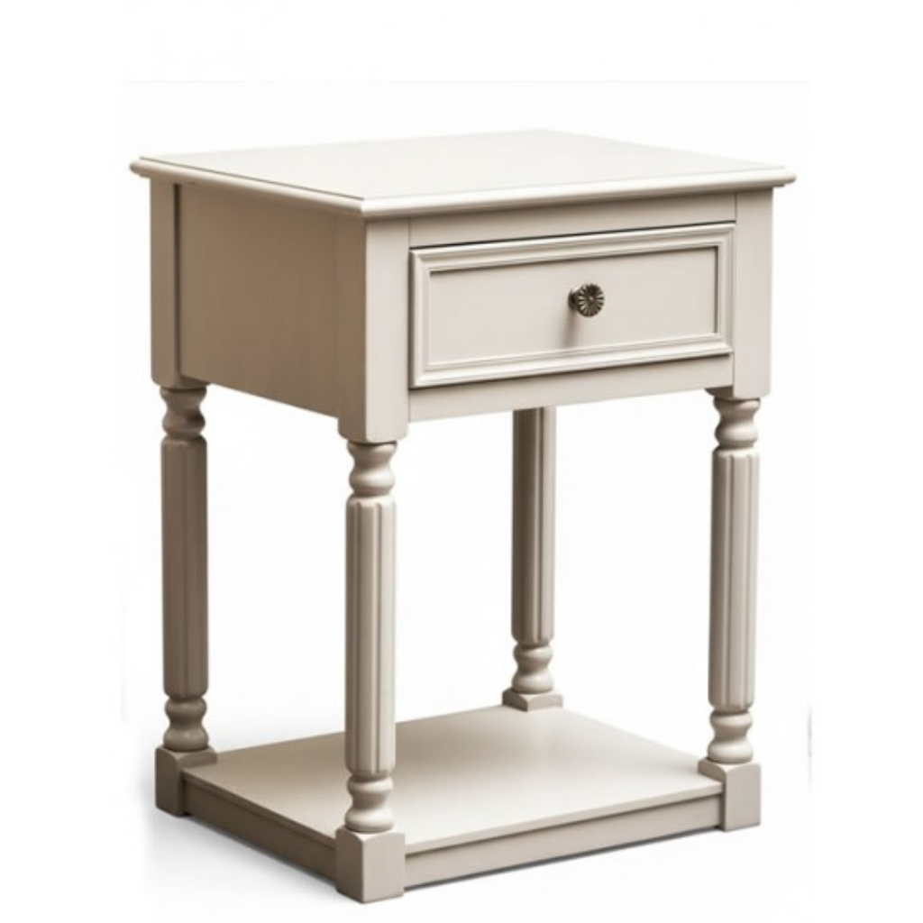 The Grange Collection Pebble Grey 1-Drawer Bedside Table NH33 Kirkwood Mulligans of Ballaghaderreen