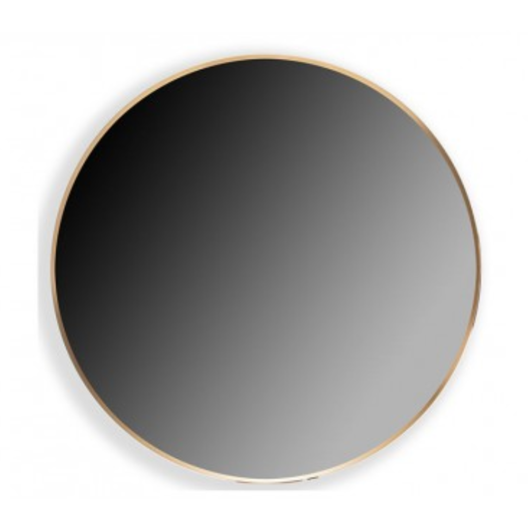 The Grange Collection Round Gold Mirror 80x80x3.5 cm