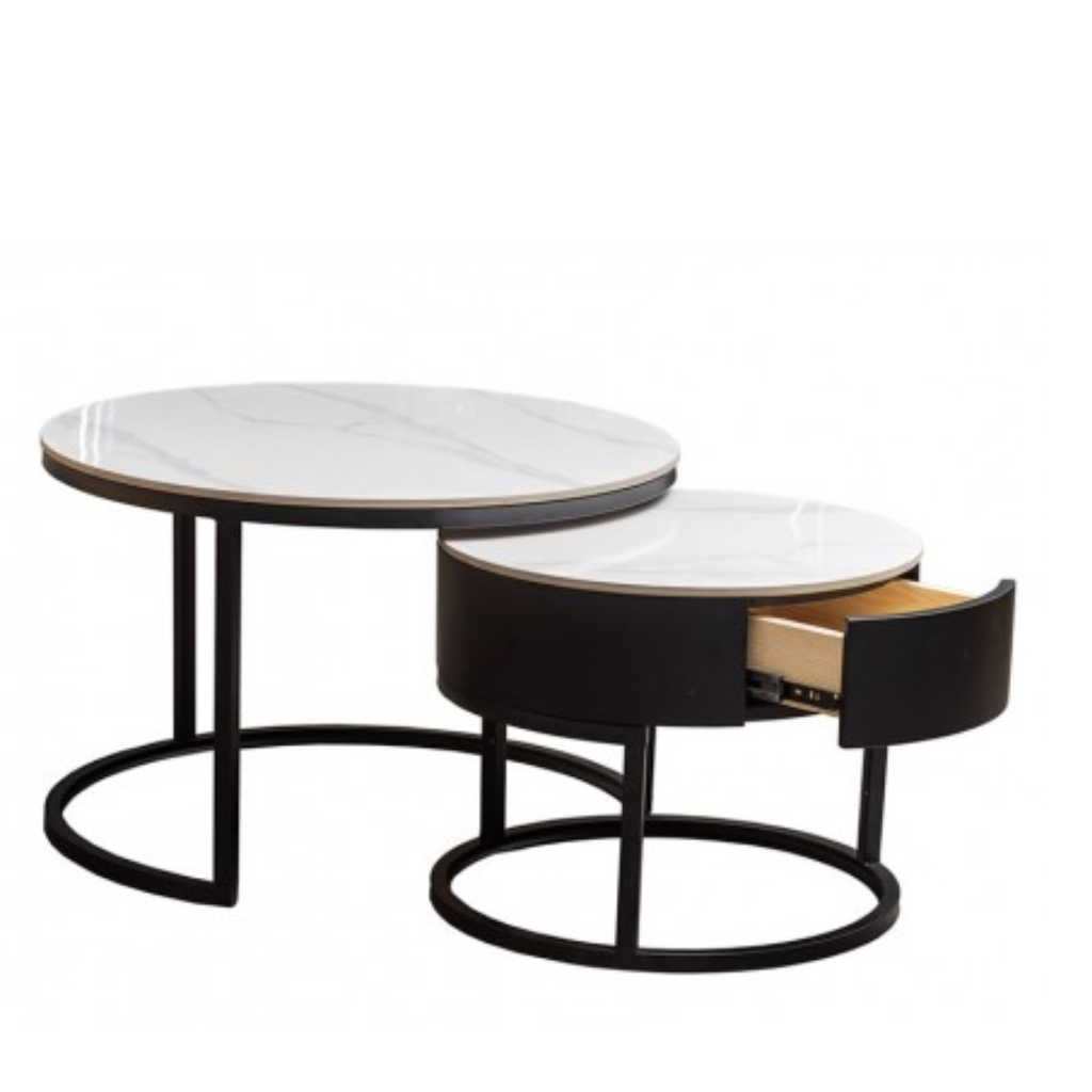 The Grange Collection Round Nest of Tables Set 2 FQ1 Kirkwood Mulligans of Ballaghaderreen
