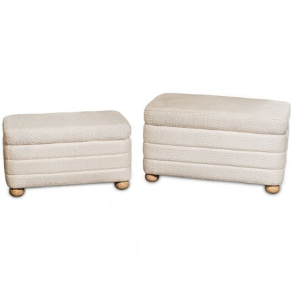 The Grange Collection Set of 2 Rectangle Pouffes FY112 Kirkwood Mulligans of Ballaghaderreen