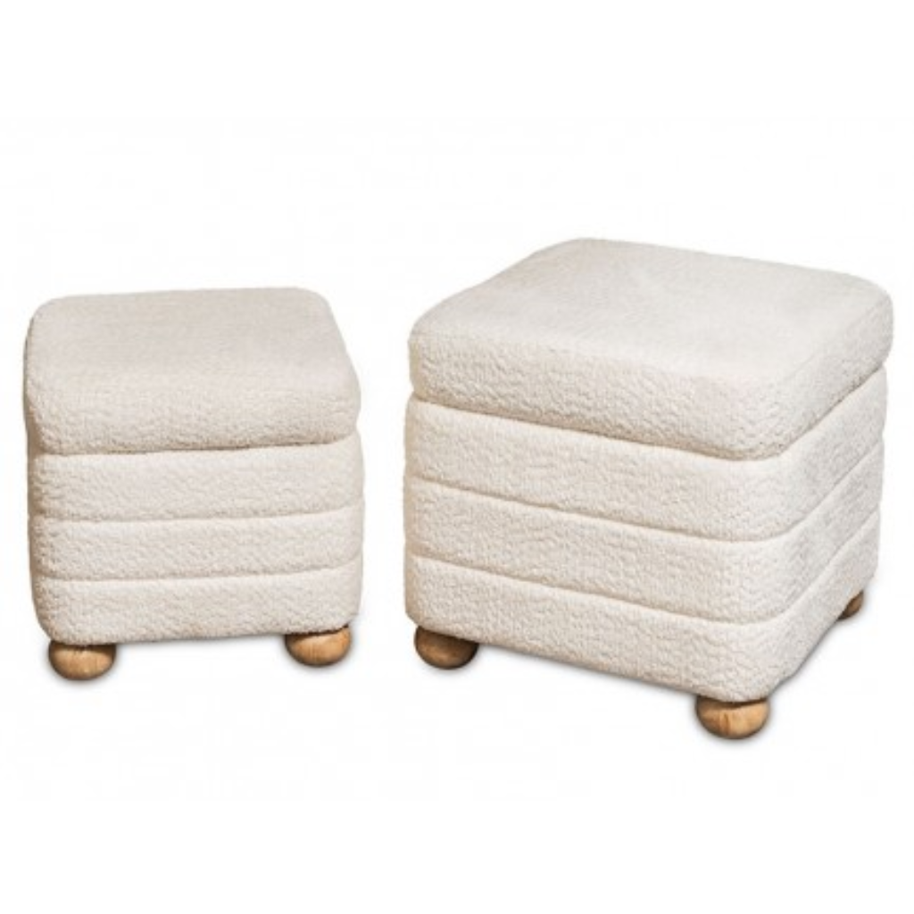 The Grange Collection Set of 2 Square Pouffes FY111 Kirkwood Mulligans of Ballaghaderreen