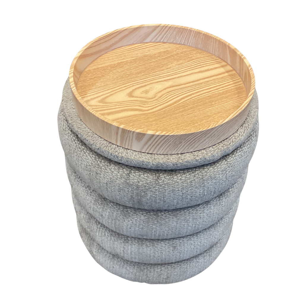 The Grange Collection Small Storage Ottoman with Tray - Taupe FU14 Kirkwood Mulligans of Ballaghaderreen
