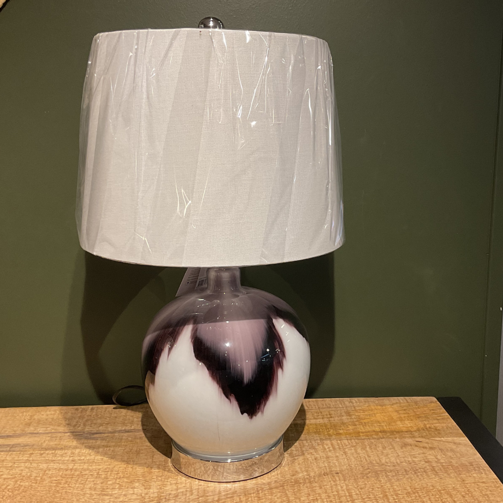 The Grange Collection Ceramic Two Tone Lamp Purple  JY76 Kirkwood Mulligans of Ballaghaderreen