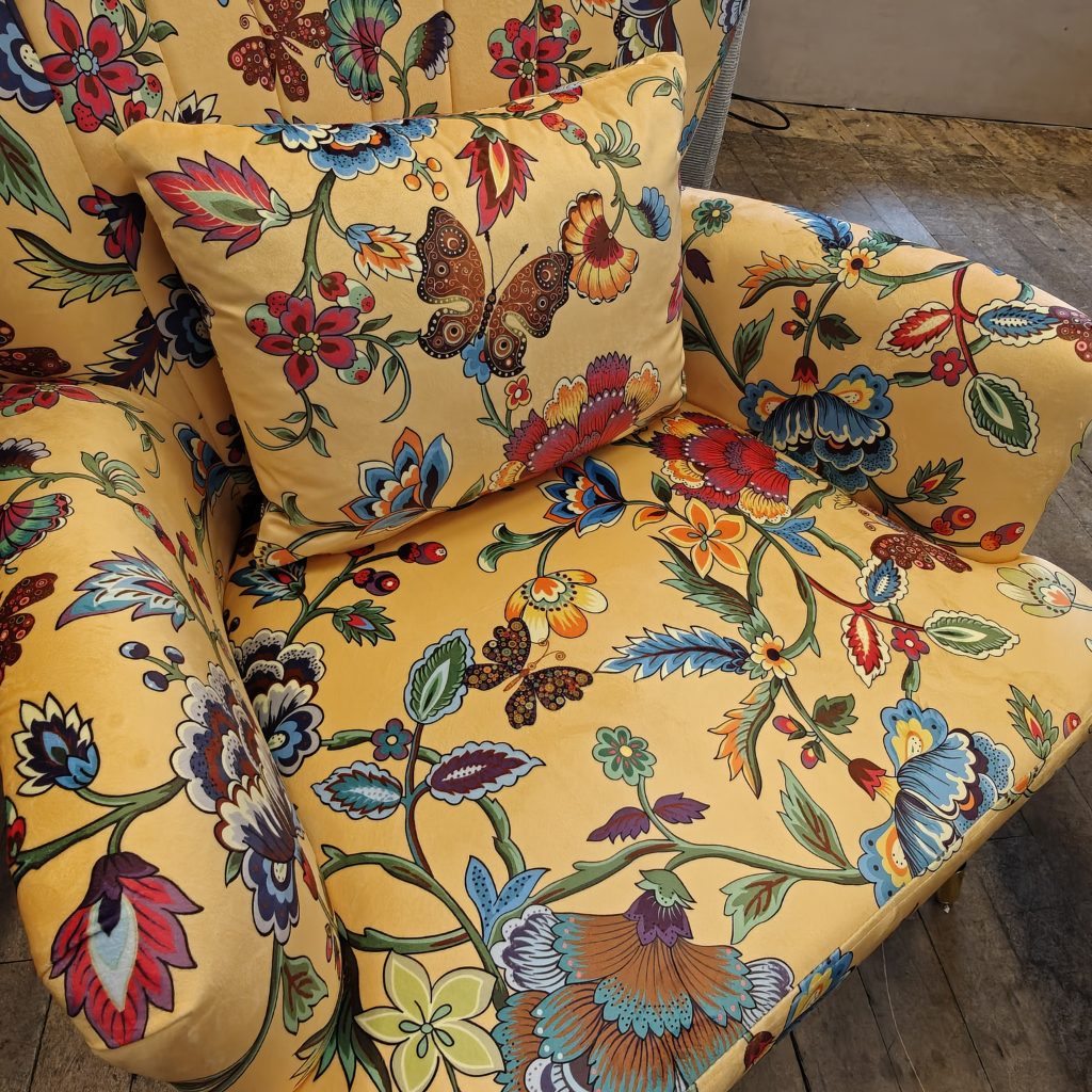 The Grange Collection Floral Pattern Armchair ZW85 Kirkwood Mulligans of Ballaghaderreen
