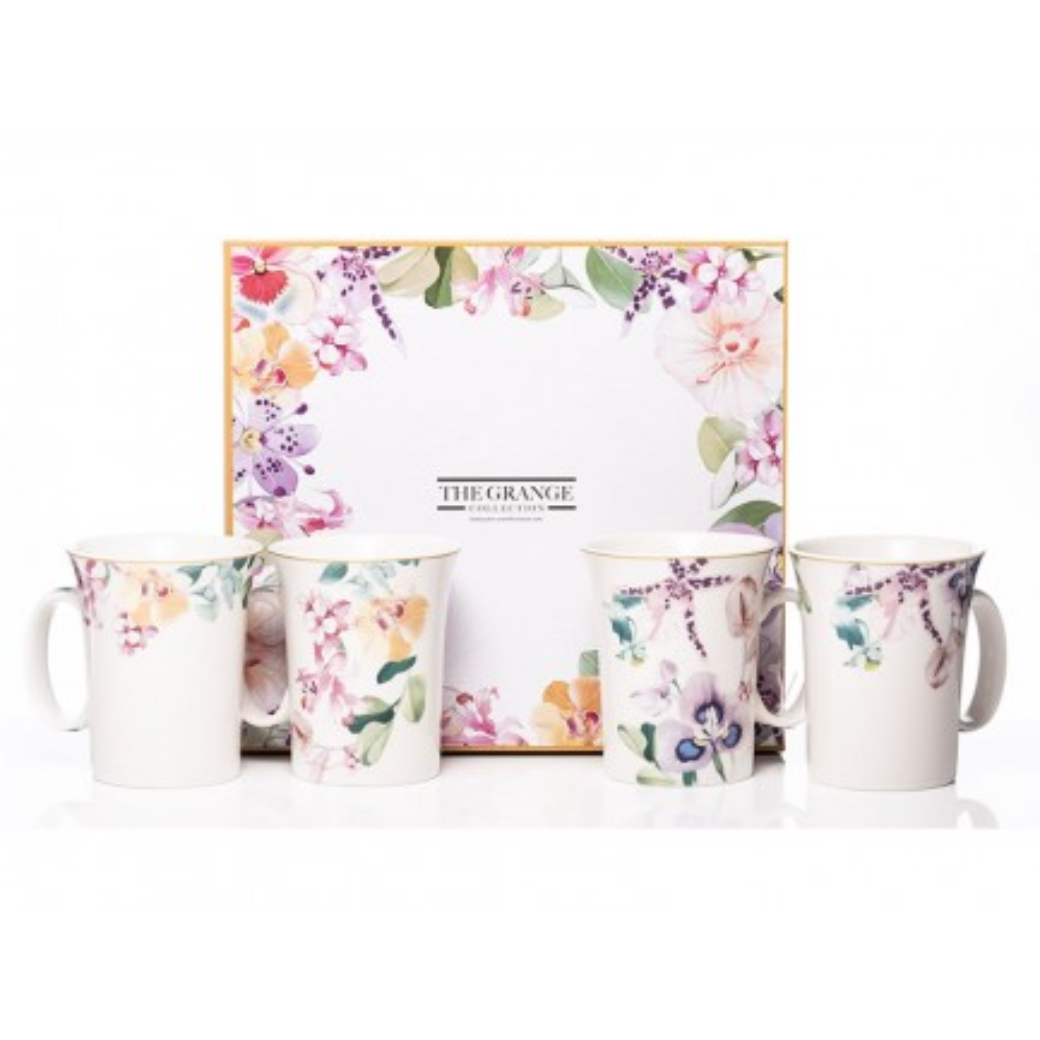 The Grange Collection Mug Set 4 Orchid HP54 Kirkwood Mulligans of Ballaghaderreen