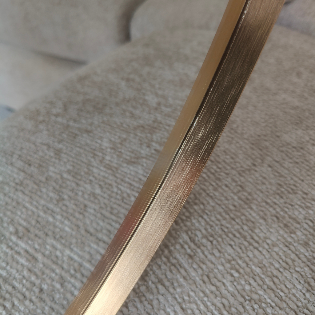 The Grange Collection Round Gold Mirror 80x80x3.5 cm