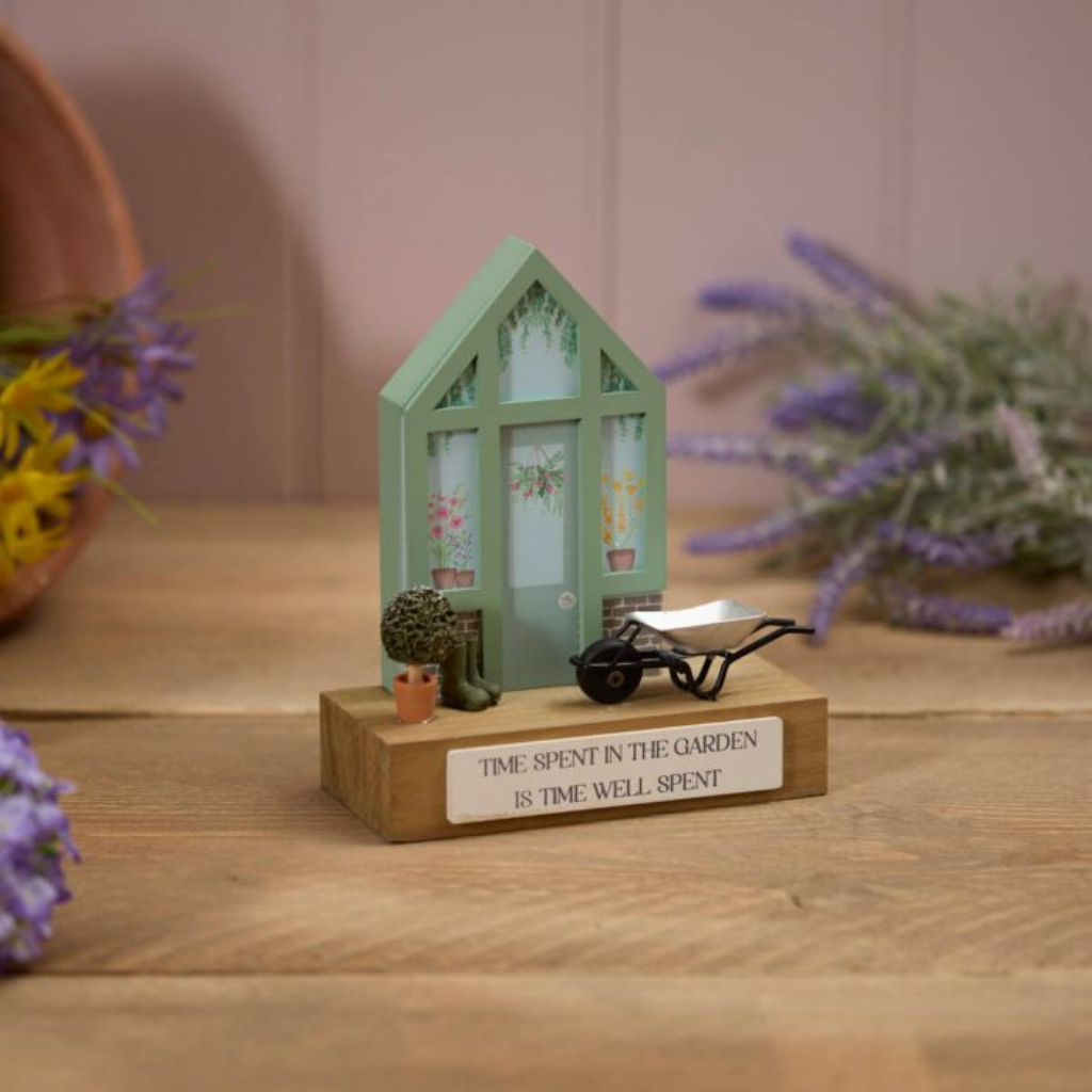 "Time Spent in the Garden" Wooden Decoration 8CG133 Richard Langs Mulligans of Ballaghaderreen