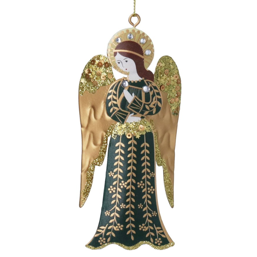 Tin Angels Decoration - Red/Green/Blue 12273 Gisela Graham Mulligans of Ballaghaderreen