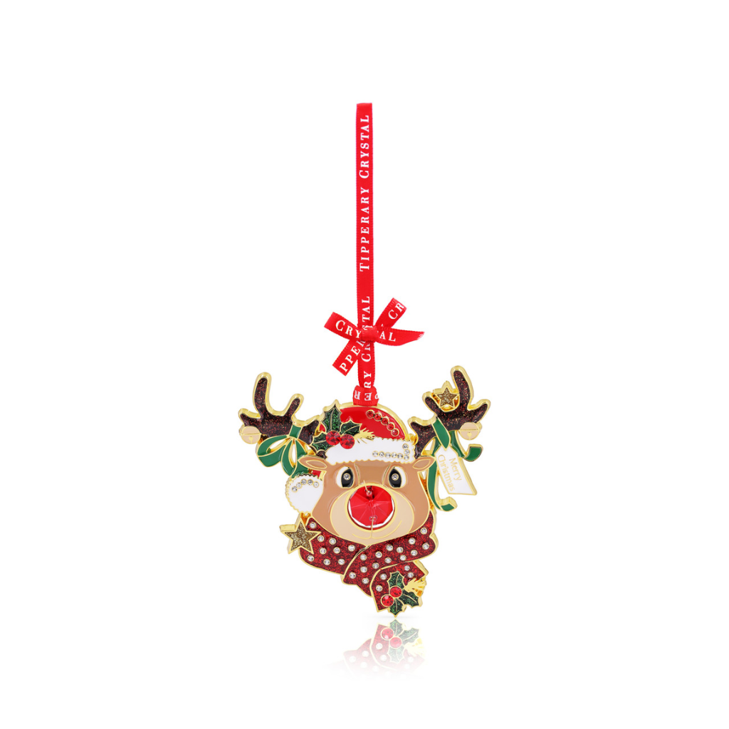 Gem Christmas Decoration - Reindeer 167438 Tipperary Crystal Mulligans of Ballaghaderreen