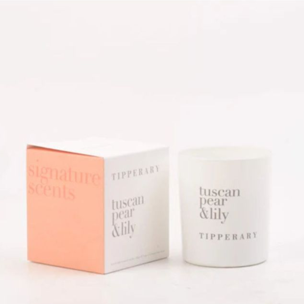Tipperary Crystal Signature Scents Candle - Tuscan Pear & Lily 168480 Tipperary Crystal Mulligans of Ballaghaderreen
