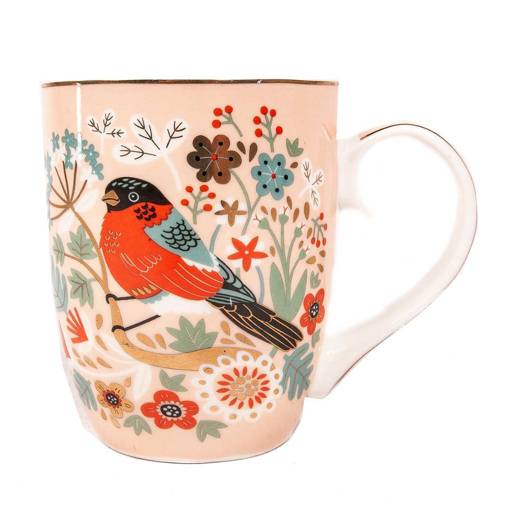 Tipperary Single Birdy Mug - Bullfinch 128392 Tipperary Crystal Mulligans of Ballaghaderreen 