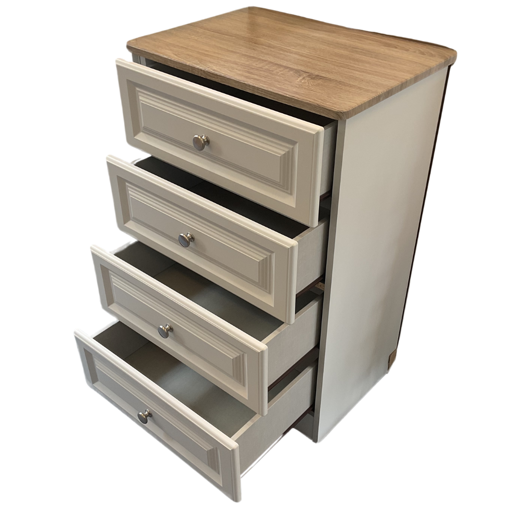Trufflestones 4 Drawer Chest of Drawers - Narrow T4DCODN Cedarwood Mulligans of Ballaghaderreen