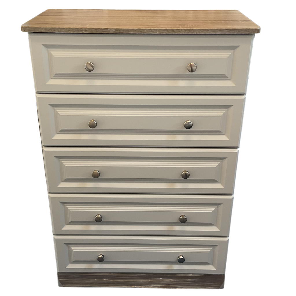 Trufflestones 5 Drawer Chest of Drawers - Wide T5DCODW Cedarwood Mulligans of Ballaghaderreen