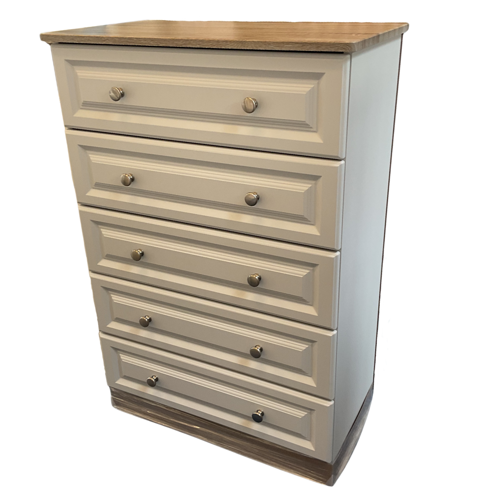 Trufflestones 5 Drawer Chest of Drawers - Wide T5DCODW Cedarwood Mulligans of Ballaghaderreen