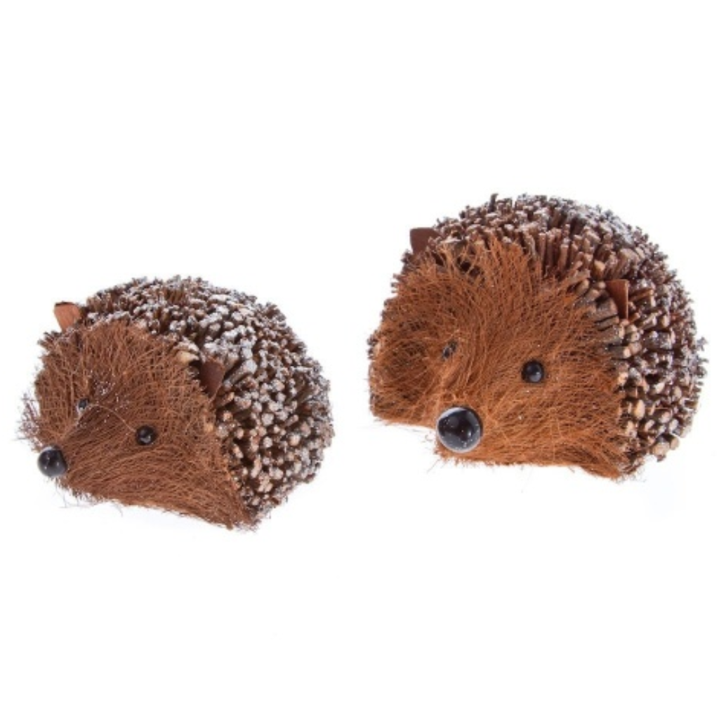 Twig Hedgehog Ornament w Glitter (Set of 2) 32119 Gisela Graham Mulligans of Ballaghaderreen