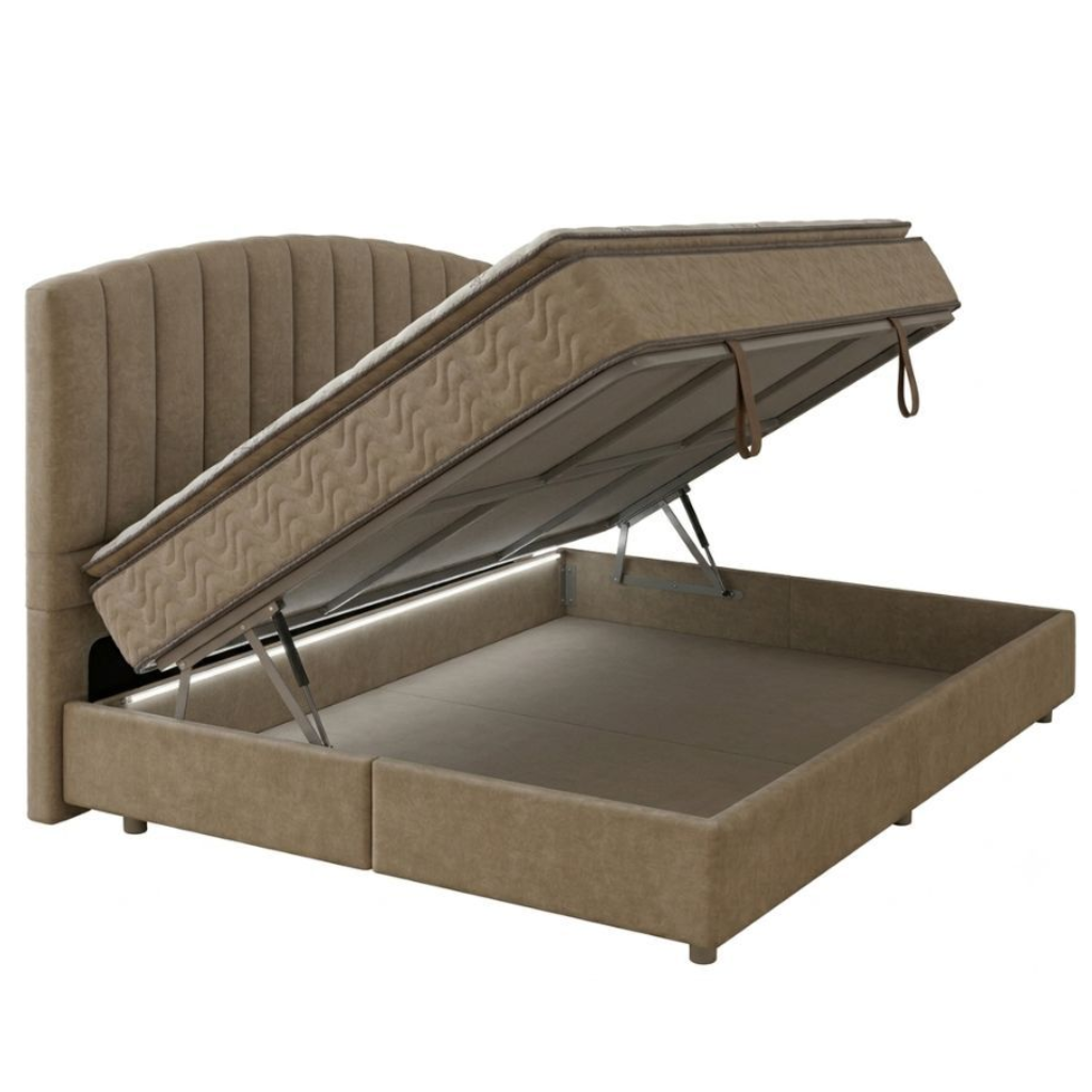 Westbury Ottoman Storage Bed - Stone WOSBS Brennan's Furniture Mulligans of Ballaghaderreen
