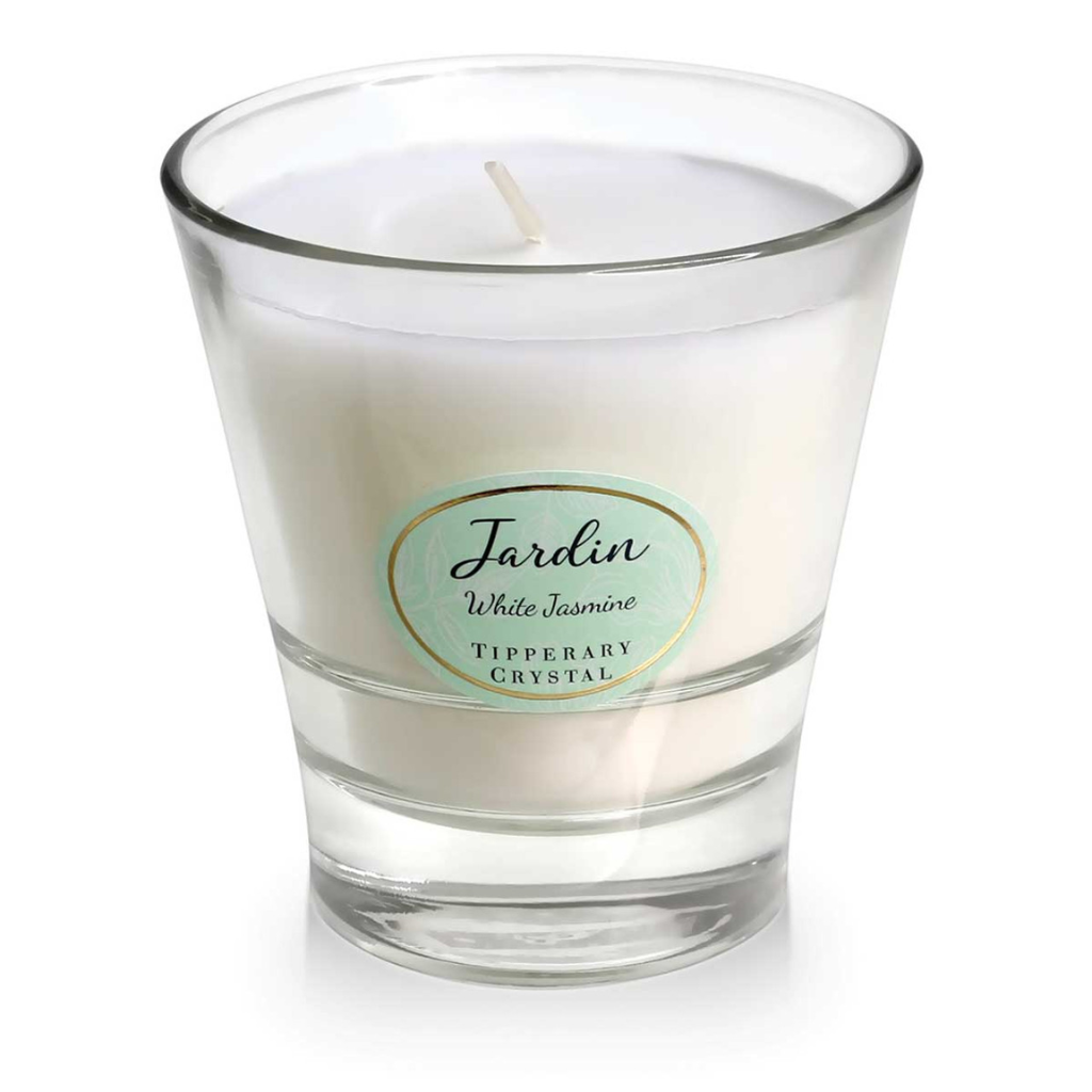 White Jasmine Jardin Collection Candle 142978 Tipperary Crystal Mulligans of Ballaghaderreen