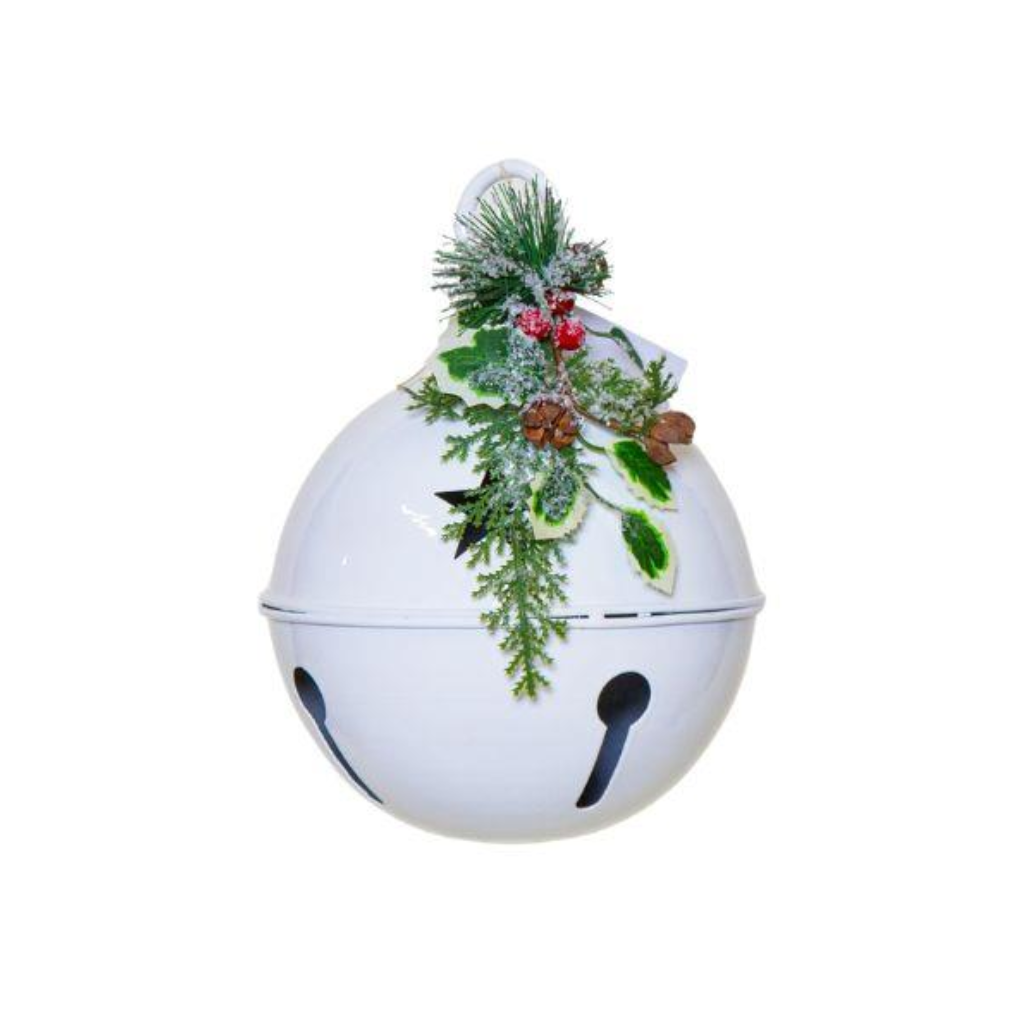 White Metal Bell with Berries Y22.C44750 Harold Elmes Mulligans of Ballaghaderreen