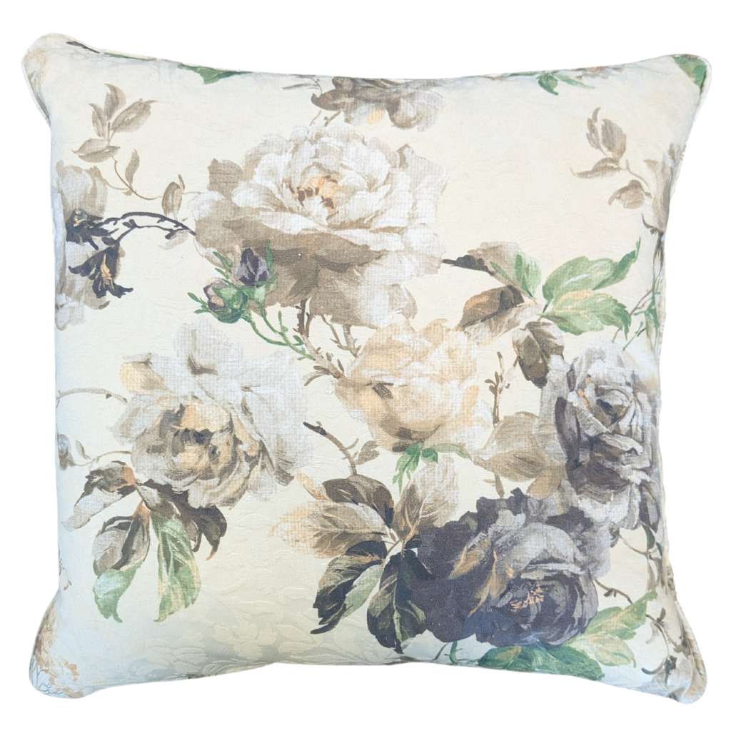 White Peony Feather Filled Cushion WPFFC Millford Mulligans of Ballaghaderreen