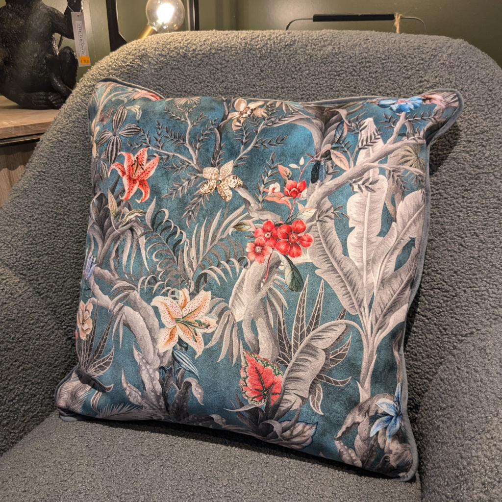 Wild Flower Feather Filled Cushion WFFFC Millford Linen Mulligans of Ballaghaderreen