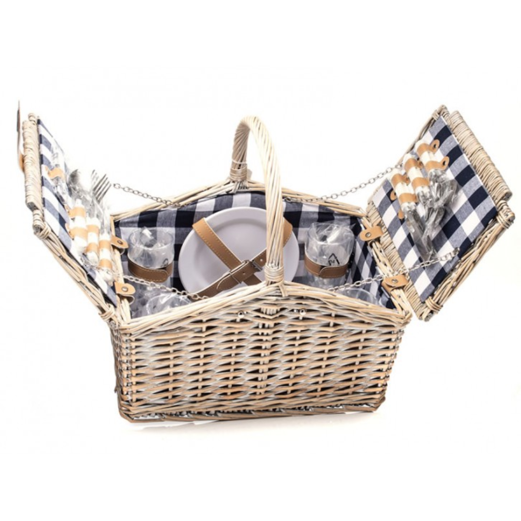 Willow Picnic Basket for 4 LZ21 The Grange Mulligans of Ballaghaderreen