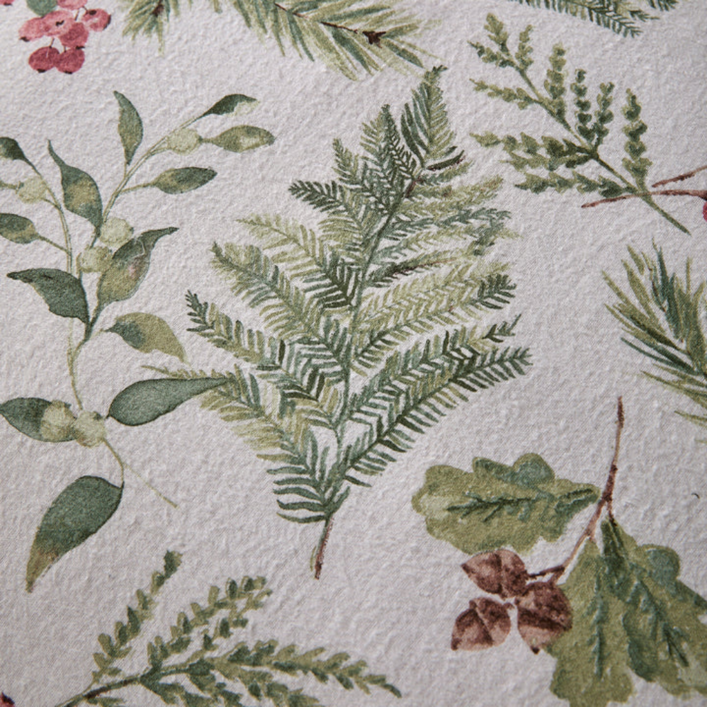 Winter Sprigs Duvet Cover Set in Sage Pure Brushed CottonStematclo Mulligans of Ballaghaderreen