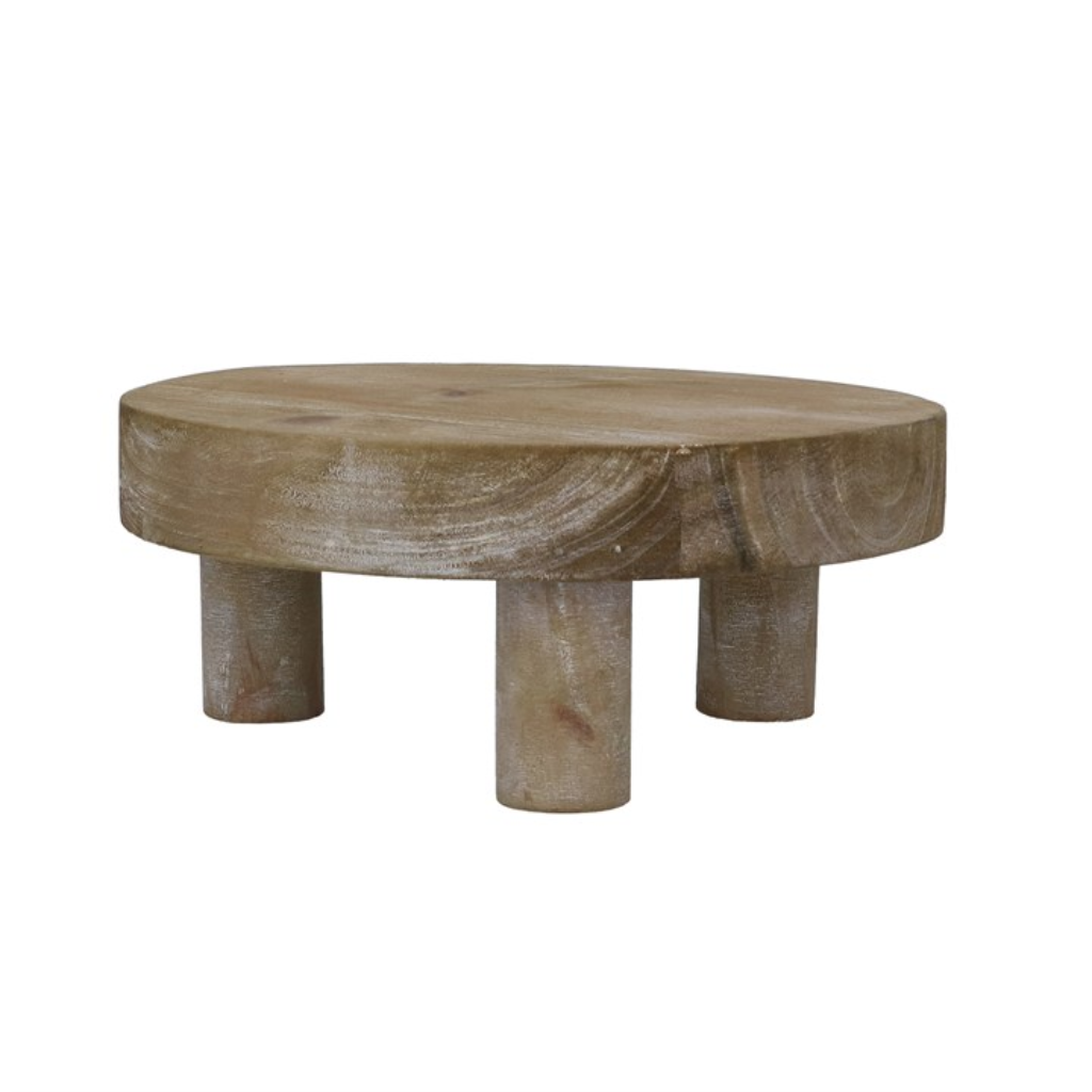 Wood Decoration - Natural Round Riser 37209 Gisela Graham Mulligans of Ballaghaderreen