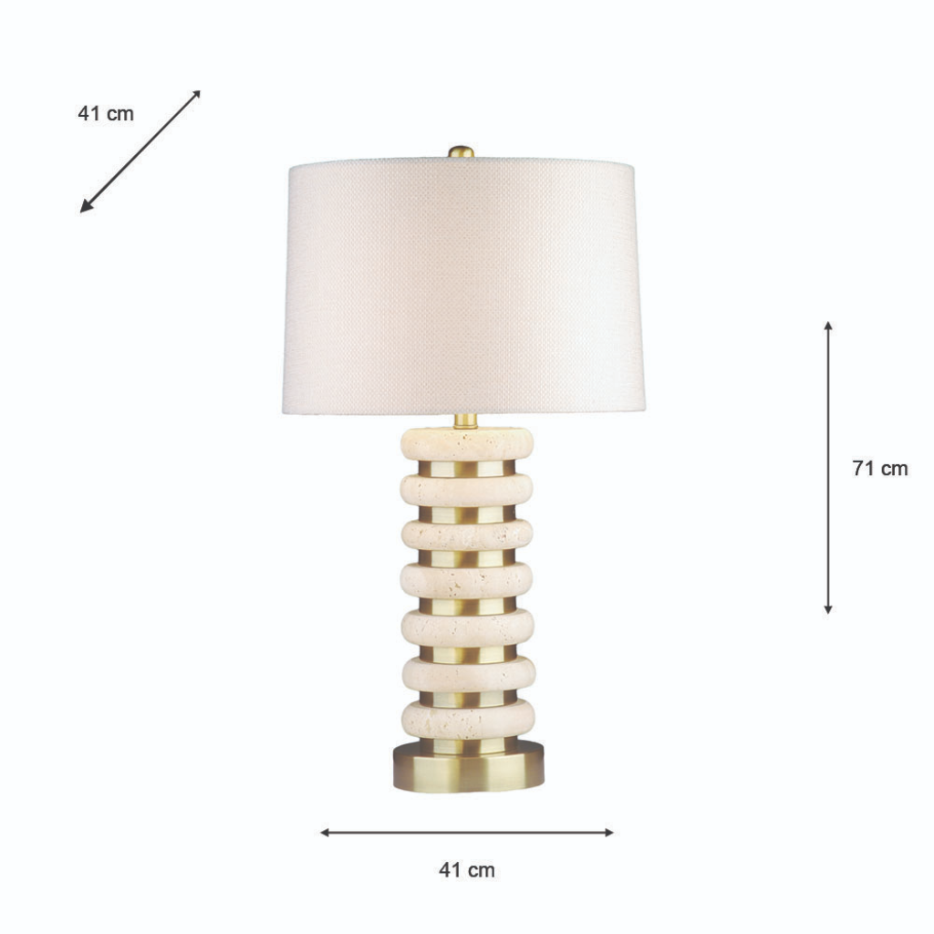 Yara Travertine Table Lamp TL7404 Tara Home Mulligans of Ballaghaderreen