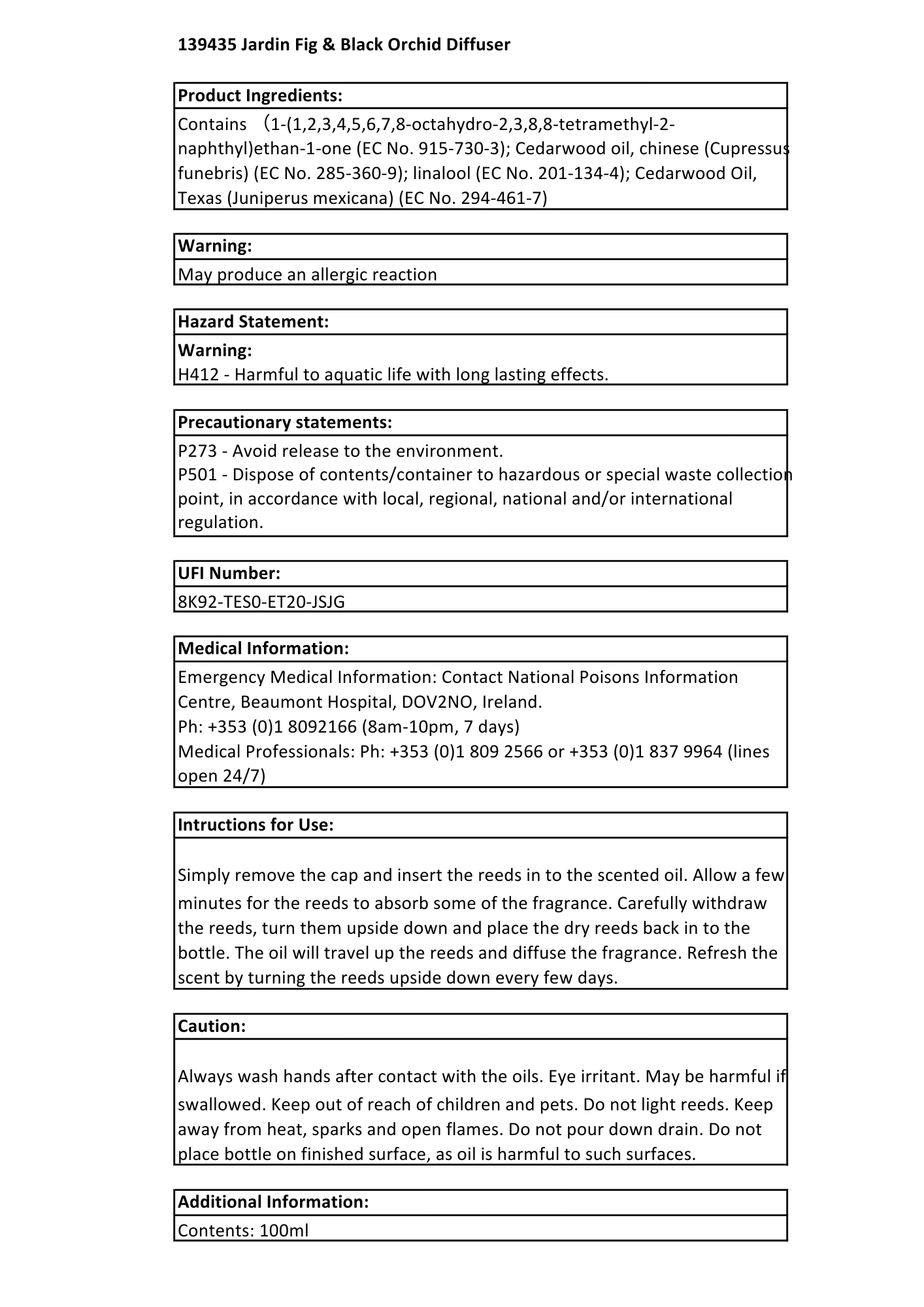 Fig & Black Orchid Jardin Collection Candle