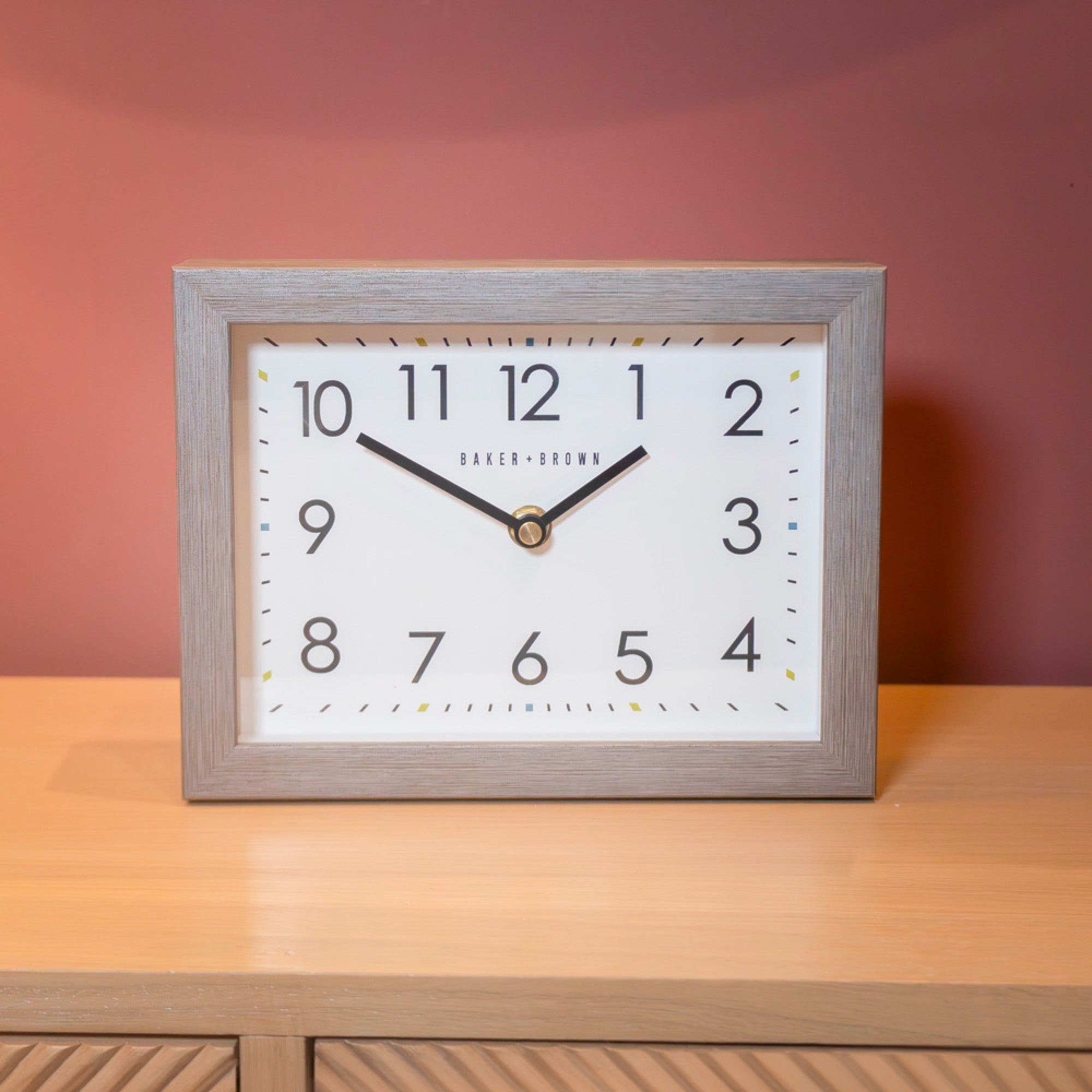 Baker and brown mantel clock limestone