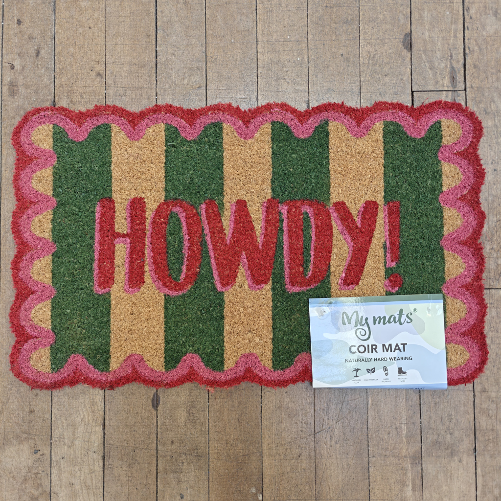 Howdy Coir Doormat PT647527 Paul Small Mulligans of Ballaghaderreen