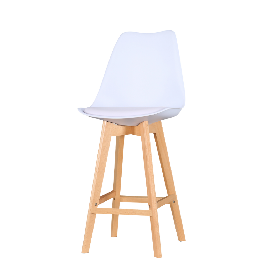 Black Eames Style Deluxe Bar Stool White Fervor and Hue Mulligans of Ballaghaderreen