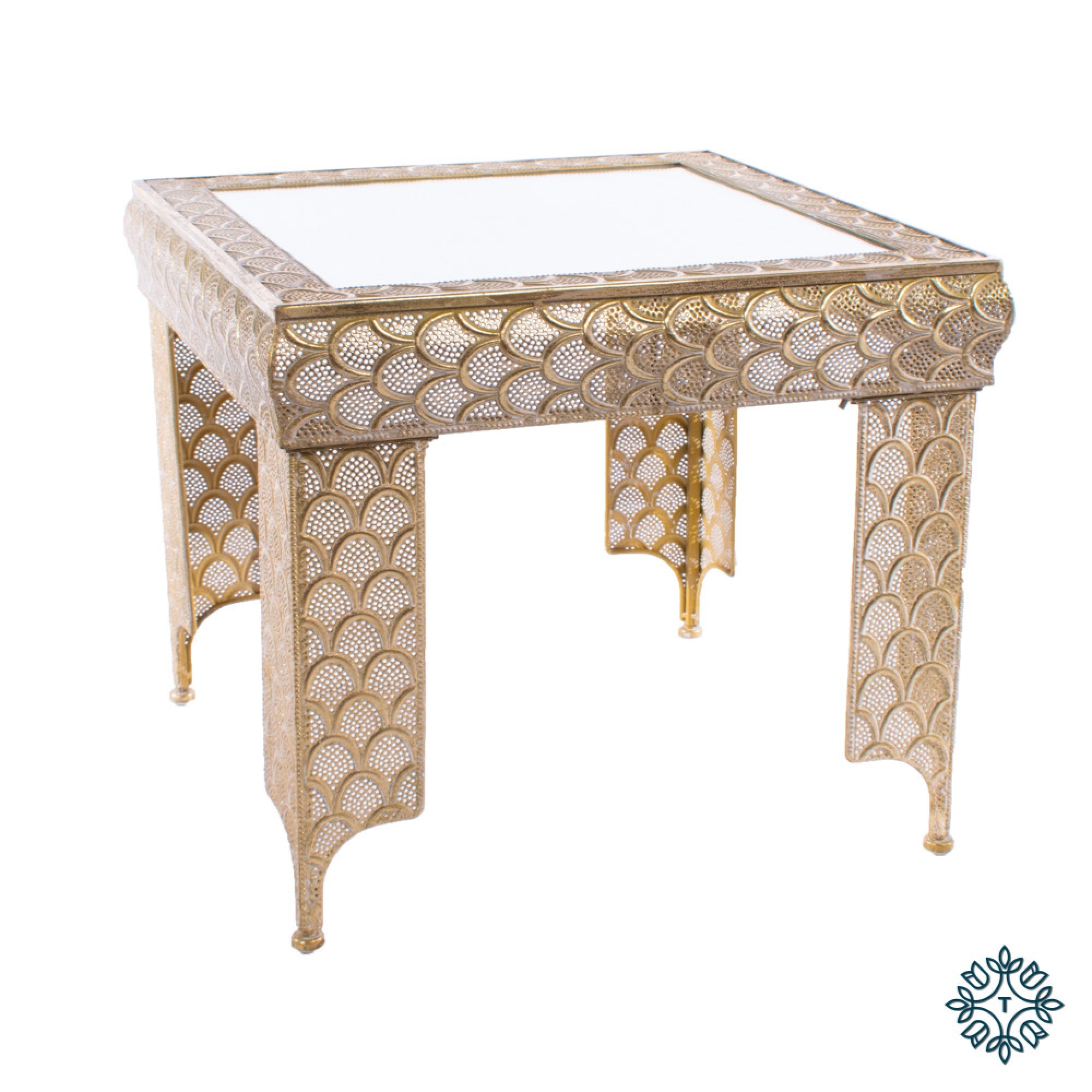 TH5208DS Casablanca side table gold metal Tara Home Mulligans of Ballaghaderreen