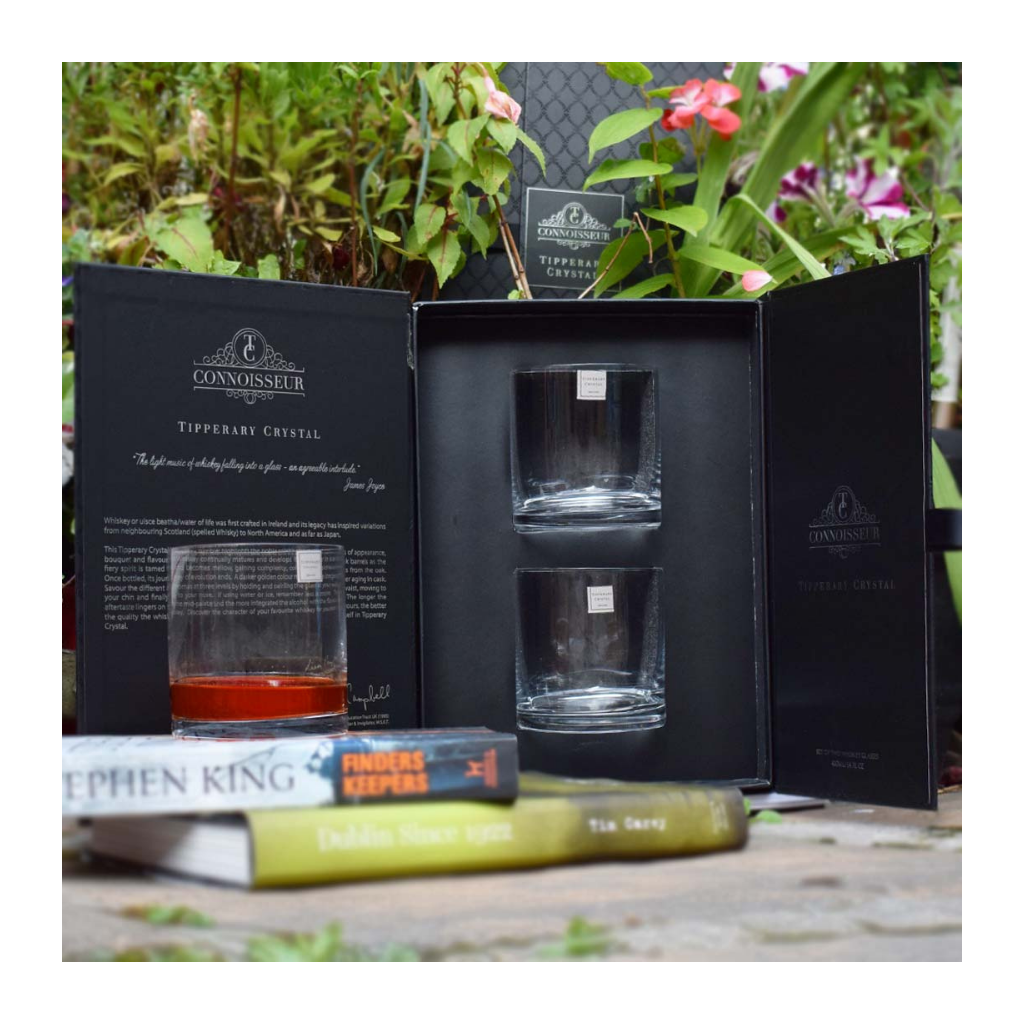 Connoisseur Range Set 2 Whiskey Glass in Box Tipperary Crystal Mulligans of Ballaghaderreen