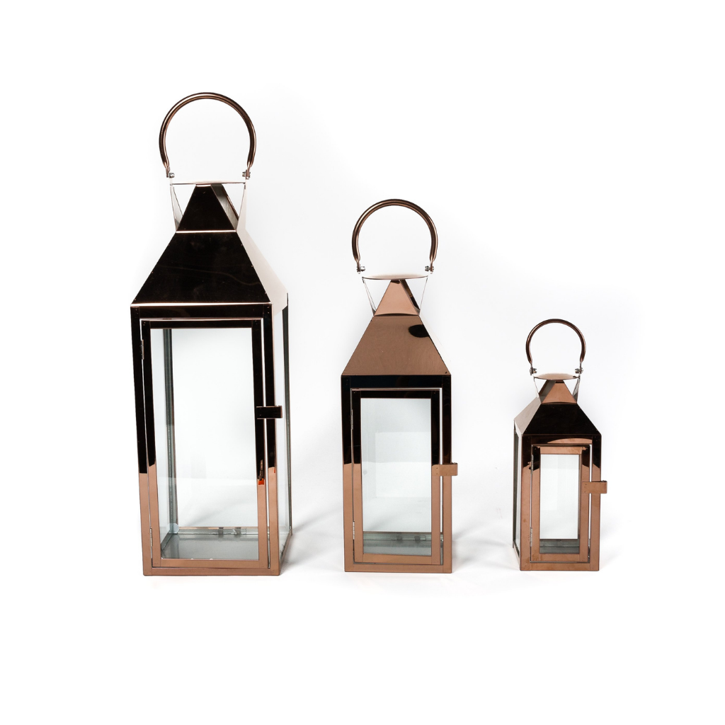 Copper Slimline Lanterns Fineline set 3 Fervor And Hue Mulligans of Ballaghaderreen