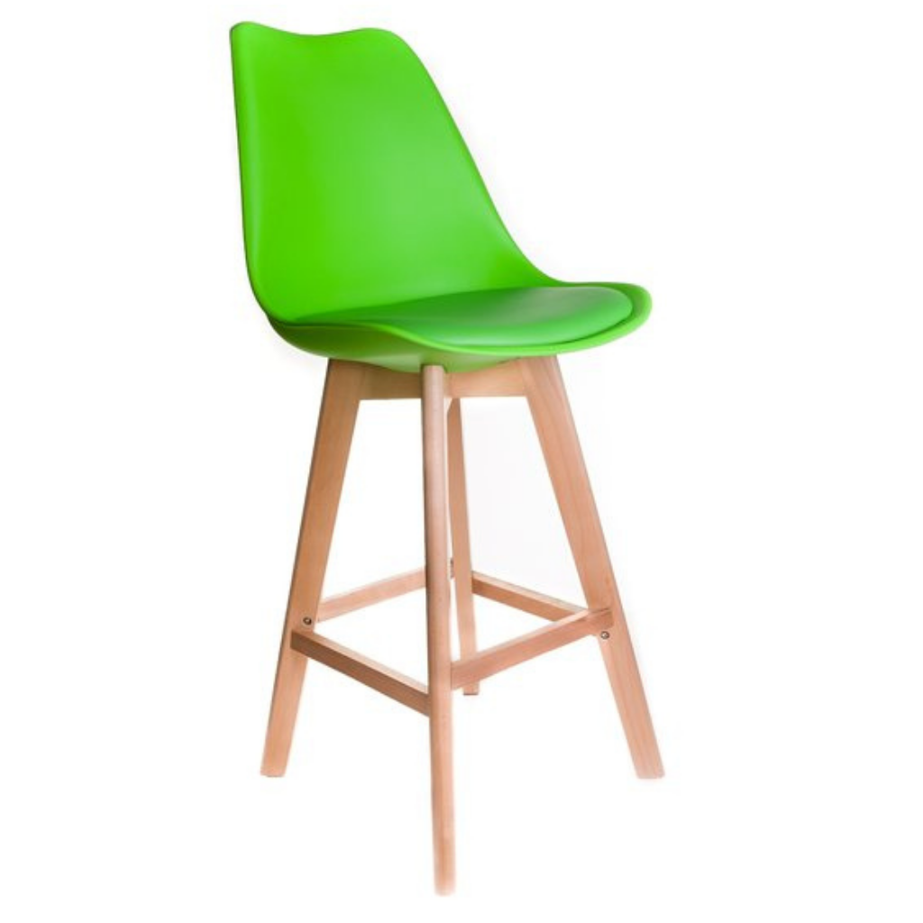 Eames Style Deluxe Bar Stool Green Fervor and Hue Mulligans of Ballaghaderreen