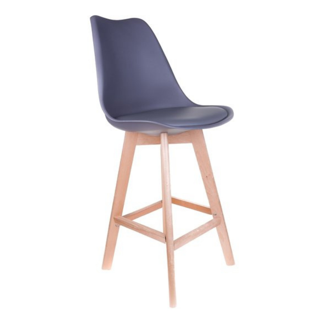 Black Eames Style Deluxe Bar Stool Grey Fervor and Hue Mulligans of Ballaghaderreen