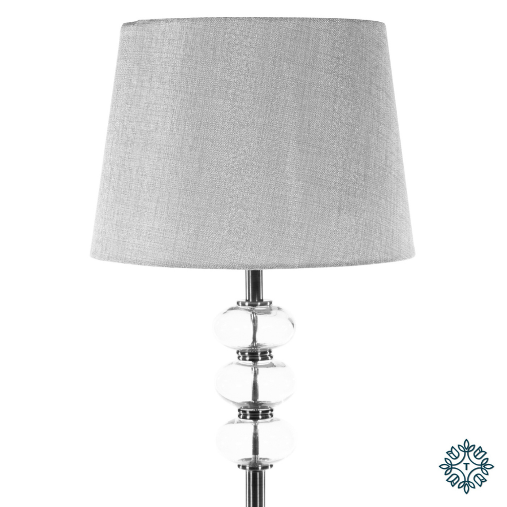 Jane floor lamp silver and grey 158cm standard light TH5103 Tara Lane Mulligans of Ballaghaderreen